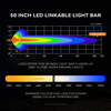 X - Barra de luces LED conectable Blitz de 50 pulgadas