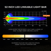 X - Barras de luz LED conectables con matriz de 52 pulgadas
